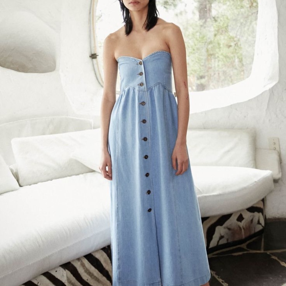 Nanushka Kaia Denim Dress